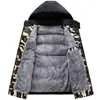 Chaleco de algodón con relleno de plumón para otoño e invierno, talla extra para hombre, con capucha desmontable, chaqueta deportiva de algodón, chaleco de lana de cordero, engrosado y a prueba de frío