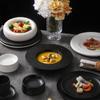 Plato para Entrantes Fríos con Concepto Artístico de Patrón de Roca Creativo de Alta Gama para Hotel Restaurante Presentación Irregular Plato Privado Vajilla de Cerámica
