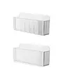 Caja de almacenamiento para cables de datos, montable en pared, no requiere perforación, cargador de teléfono, organizador de power bank, organizador de cables de carga