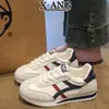 Zapatos de Mujer de Cuero Genuino, Zapatos de Entrenamiento Alemanes de Suela Blanda, Modelo para Mujer, Novedad Otoño 2026, Versátiles, Casuales, Deportivos, Zapatos Blancos