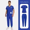 Mais Vendidos Trabalhadores de Salão de Beleza, Casas de Repouso, Médicos, Enfermeiros, Clínicas, Uniformes de Enfermagem, Roupas de Lavar Mãos, Conjuntos Cirúrgicos