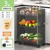 Estante de almacenamiento de verduras para cocina, cesta de frutas de piso engrosada, estante de almacenamiento de esquina, carrito multiusos de varias capas