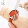 Shengke Shengke - Reloj de moda creativo para mujer, con mariposas y diamantes, oro rosa, K0118