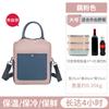 Bolsa térmica de temperamento estilo coreano lonchera bolso de mano almuerzo con arroz papel de aluminio engrosado bolso de mano bolsa para almuerzo y cena de cuello blanco