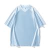 Camiseta de Manga Corta para Hombre 2025 Verano Nueva para Correr Cuello Redondo en V Top de Seda de Hielo Ropa de Fitness Bádminton Ropa Deportiva para Hombres