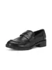 Sapatos Rasos de Baixo Salto Slip-On de Couro Genuíno Estilo Retrô para Mulheres, Pequenos Sapatos de Couro Estilo Britânico, Mocassins Versáteis