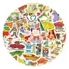 60 Pegatinas Nuevas de Graffiti de Richard Scarry Cuaderno Equipaje Pegatinas de Cómic Fabricante Mayorista
