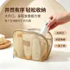 Bolsa de Cosméticos de Malla Bolsa para Retoques de Labial Nueva Bolsa Portátil de Almacenamiento para Cosméticos de Viaje Bolsa de Artículos de Tocador de Malla con Compartimentos