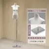 Soporte de Exhibición Modelo Original de Cuerpo Plano de Gama Alta Maniquí Muñeco Accesorios Tienda de Ropa para Mujer Maniquí de Vitrina de Tienda de Ropa de Medio Cuerpo Femenino