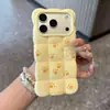 Borde de ola de nube con textura acolchada y diseño de huella de pata, adecuado para funda de teléfono iPhone 17 Pro, funda suave Apple 18