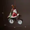 Novos Produtos Transfronteiriços Meias com Sino Tridimensional Cavalo Vermelho Pingente de Resina Enfeites de Árvore de Natal Decoração de Feriado Presentes