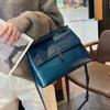 2026 Bolsos de Mujer Estilo Nuevo Bolso de Mujer de Piel Genuina Estilo Europeo y Americano Bolso de Hombro Cruzado Bolso con Solapa de Patrón de Cocodrilo