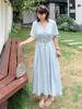 Vestido Simple y Elegante Inno para Mujer Tallas Grandes, Nuevo Estilo Verano, Ceñido a la Cintura, Vestido con Estilo 262626