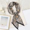 Bufanda de Seda para Mujer Delgada Estrecha Larga Decorativa Corbata de Punta Bolsa Combinable Retro Seda Moda Correa para el Cabello Camisa Bufanda Primavera Verano
