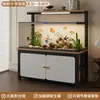 Gabinete para Aquário Armazenamento Multicamadas Suporte para Aquário Suporte Inferior para Aquário Uso Doméstico com Luz Base para Aquário Metal Suporte de Carga Gabinete para Aquário