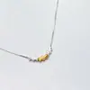 Plata de Ley S925 Chapada en Oro Tubo de Bambú Incrustado con Diamantes, Cuentas Espaciadoras, Cuentas Sueltas, Materiales para Pulseras DIY Hechas a Mano, Accesorios de Joyería de Plata