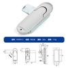 MS843-1 caja eléctrica cerradura de puerta de gabinete eléctrico cerradura plana aleación de zinc cerradura de puerta de gabinete interruptor cerradura de puerta de gabinete herrajes cerradura mecánica de puerta