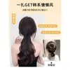 Rabo de Cavalo Peruca Feminino Cabelo Artificial Pegador Tira para Cabelo Cacheado Rabo de Cavalo Curto Feminino Ultra Leve Flor de Pera Cacheado Cabelo Longo Rabo de Cavalo Alto