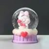 Criativo e Fofo Mais Vendido Novo Bola de Cristal Coelho de Pelúcia Coelho Eletrônico Luminoso Decoração de Mesa Atacado