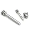 Tornillo de tres piezas con cabeza de pan y arandela de resorte plano cruzada Acero inoxidable 304 GB9074.4 cabeza redonda con arandela M3-M8