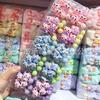 Lazos para Coletas de Niñas y Estudiantes con Diseño Lindo y Moderno de Punto Macaron y Dibujos Animados de Ángeles