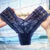Calcinha Sexy Feminina de Renda com Alças Cruzadas e Forro de Algodão, Novo Design Sem Costura