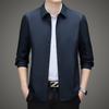 Mantsbo al por mayor para hombre otoño nuevo abrigo de moda casual de manga larga para hombre joven solapa simple
