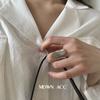Anillo Ancho de Borde Irregular para Mujer, Moderno y Elegante, Anillo Abierto Versátil de Personalidad Hip-Hop, Anillo de Dedo Índice de Moda