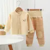 Conjunto Duplo Botão Cartoon Sem Costura Cintura Alta Outono/Inverno 2026 para Roupa Íntima e Calcinhas de Bebê Meninos
