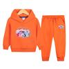 Conjunto de Sudadera y Pantalón de Chándal para Niños de Dos Piezas Ropa de Otoño 2024 Primavera y Otoño Nueva Ropa para Niños Traje con Sudadera con Capucha para Niñas Venta al por Mayor