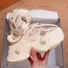 Tênis Dad Mesh para Mulheres, Sapatos Plataforma de Solado Grosso, Novo Outono 2025 Versátil e Popular Pequeno Aumento de Altura Casual Sapatos Femininos