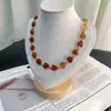 Collar Original de Ágata Roja Maillard con Cuentas, Nueva Cadena de Clavícula de Nicho, Lujo Ligero, Sensación de Alta Gama, Accesorio de Cadena para el Cuello Versátil