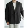 Tencel Lã Acetato Retro Lapela Entalhada Dupla Face Terno Masculino Outono/Inverno 2026 Terno Leve Business Casual