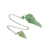 Pendente de Caveira de Corvo de Cristal Natural Pêndulo de Pedra Bruta de Cristal Pingente Cruzado Joia de Yoga Transfronteiriça Pingente Pingente Atacado
