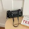Lujo ligero tendencia callejera gran capacidad moderno elegante lunares 2026 bolso de mano portátil bolso de hombro bolso cuadrado pequeño para mujer