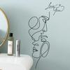 Pegatina de Pared Line Art Transfronteriza "Te Amo" Fc1372, Decoración Minimalista Transfronteriza