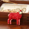 Chaveiro de Ovelha Novo Estilo Transfronteiriço com Diamantes, Pingente Criativo de Animal Pequeno para Bolsa, Chaveiro de Carro, Pequeno Presente Exquisito