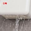 KM 1006 caja de almacenamiento para baño estante de almacenamiento de pared para baño sin perforaciones tubo de almacenamiento para vajilla estante de almacenamiento sin costuras