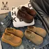 Zapatos de Mujer con Plataforma de Suela Gruesa para Aumentar la Altura 7cm Zapatos Birkenstock Otoño e Invierno 2025 Mocasines Retro sin Cordones Zapatos Birkenstock con Forro de Lana para Mujer