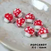 [Rosa Camelia] Material Rojo con Perlas Accesorios Cadena para Teléfono Móvil DIY Dulces Accesorios de Perlas Sueltas Joyería Hecha a Mano