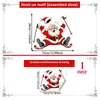 Navidad Divertido Papá Noel Pegatina para Inodoro Pegatina de Pared Sala de Estar Baño Pared de Fondo Decoración del Hogar Pegatina de Pared Autoadhesiva
