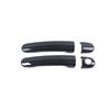 Adecuado para Skoda skoda roomster 06-15 manija manija de puerta manija de puerta cuenco de puerta patrón de fibra de carbono pegar