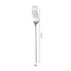 Vendas Diretas da Fábrica Colher Coreana Colher de Aço Inoxidável 410 Garfo Cabo Longo Colher de Mistura Colher para Comer Sobremesa Colher Redonda