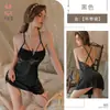 Kameixue Pijama Sexy Renda Patchwork Camisola Curta Luxo Leve Roupa de Dormir para Casa Vestido de Noite com Alça de Seda Gelada 2075