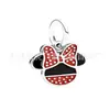 Pulseira de cobre branco com contas Panjia, pingente Mickey e Minnie, charm de motocicleta, joias DIY de prata, acessórios, atacado