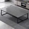 Mesa de centro para sala de estar, design simples e moderno, adequada para apartamentos pequenos e imóveis alugados, também ideal para uso como mesa de chá em um home office ou ambiente comercial.