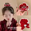 Scrunchie de Veludo Vintage com Fita de Laço e Textura Aveludada, Acessório de Cabelo Elegante Estilo Chanel para Crianças