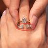 Anillo Doble Capa Estilo Palacio Coreano con Diseño de Apilamiento Huevo de Paloma, Anillo Abierto para Dedo Índice de Mujer con Temperamento de Nicho Único y Exquisito