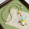 Collares de Hongo de Cerámica Sencillos y Coloridos al por Mayor, Cadenas para Clavícula, Accesorios Frescos y Elegantes, Decoraciones para Puestos, Suministro para Transmisiones en Vivo