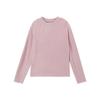 Camiseta Gola Alta Redonda Pudding Haru Girls 2025 Outono e Inverno Nova Cor Lisa Versátil Infantil Gola Alta Meia Manga Camiseta Básica